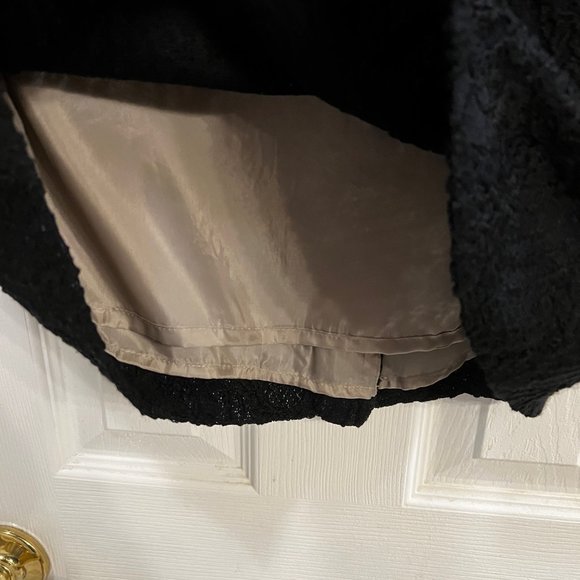 Worthington Lace "Suit" Skirt Black Size 8 - Picture 3 of 6